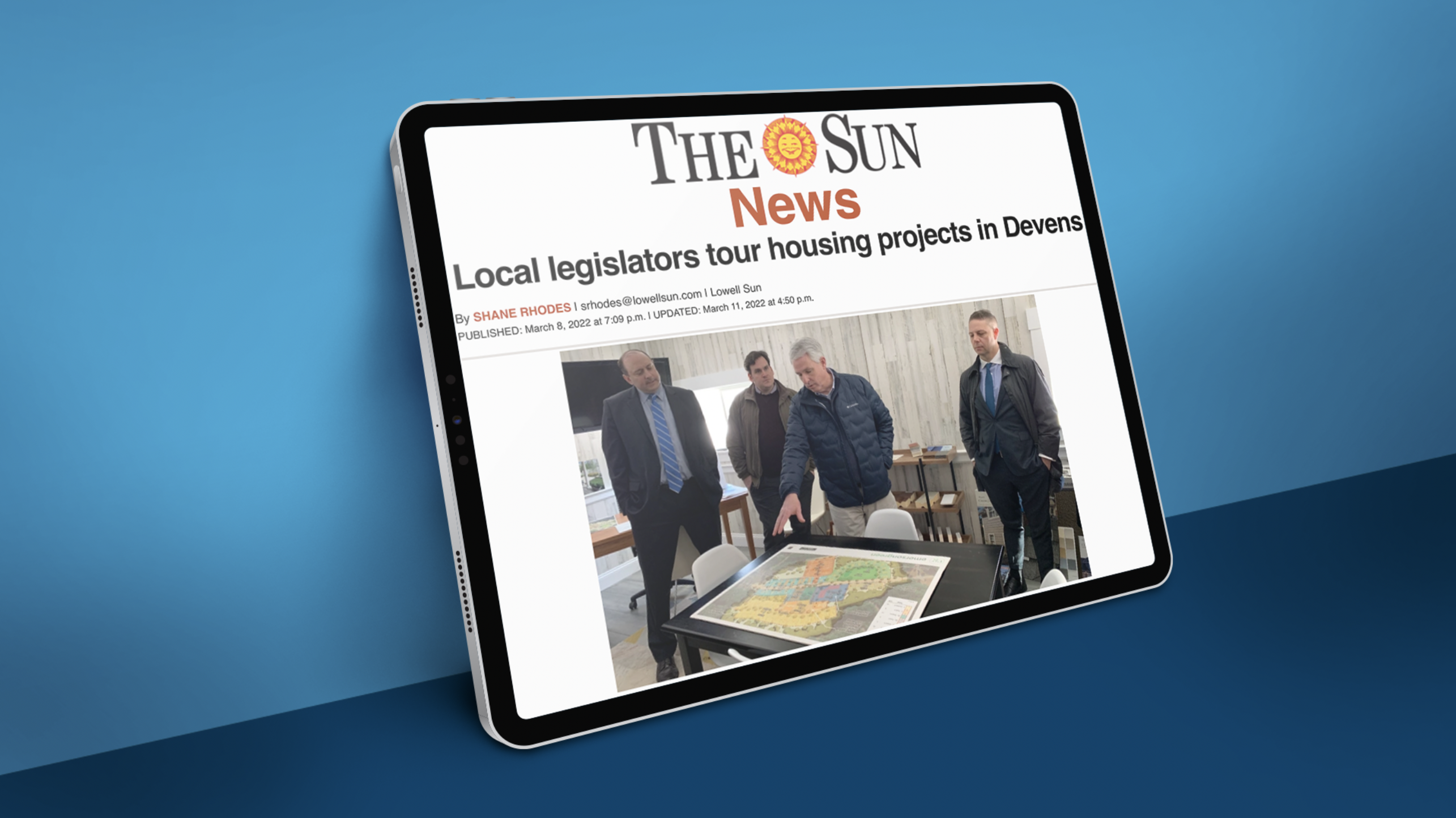 Local Legislators Tour Housing Projects in Devins - Lowell Sun