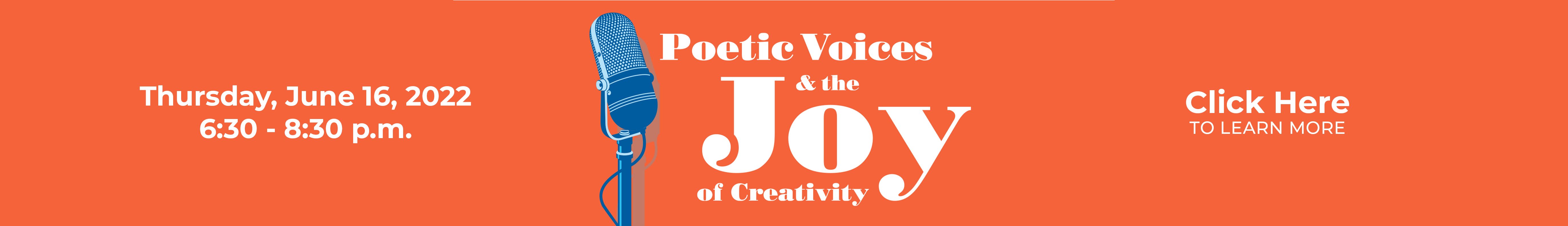 Raising the Roof 2022 - Poetic Voices and the Joy of Creativity