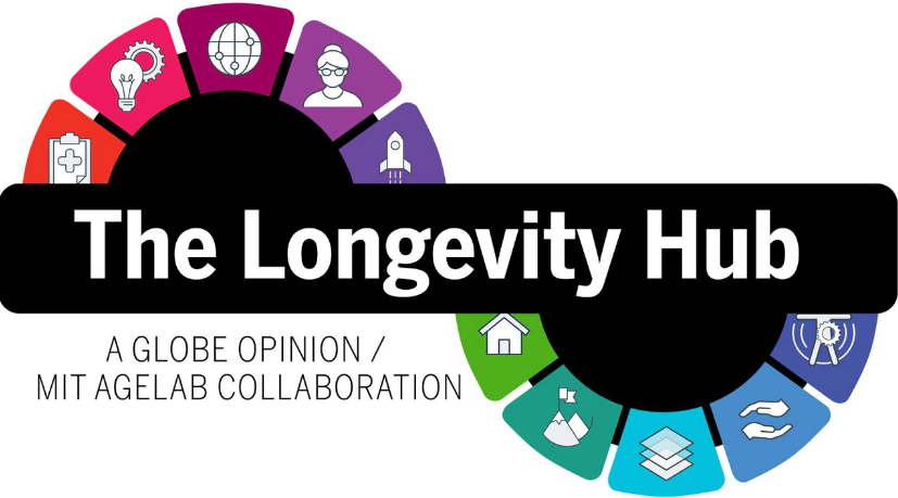 Boston Globe's The Longevity Hub logo