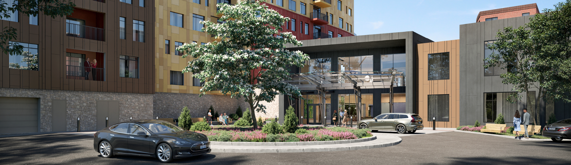 Exterior rendering of Opus Newton