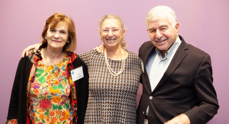 Pictured left to right: Kitty Dukakis, Amy Schectman, and Michael Dukakis