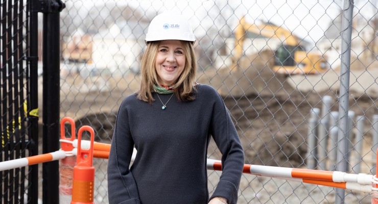 Lizbeth Heyer at the JJ Carroll Groundbreaking