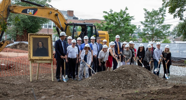 Photo of the Leland House Groundbreaking