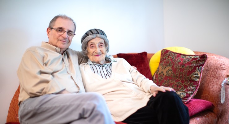 Brown Family House resident Ganella Zlatkozkaya pictured with her son, Eugene Bonderman