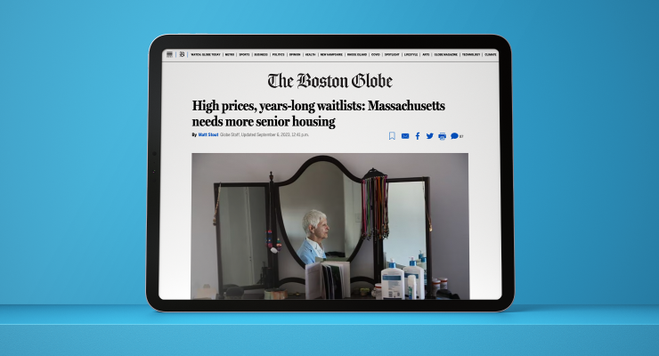 2Life in the News | Boston Globe | High Prices, years-long waitlists: Massachusetts needs more senior housing
