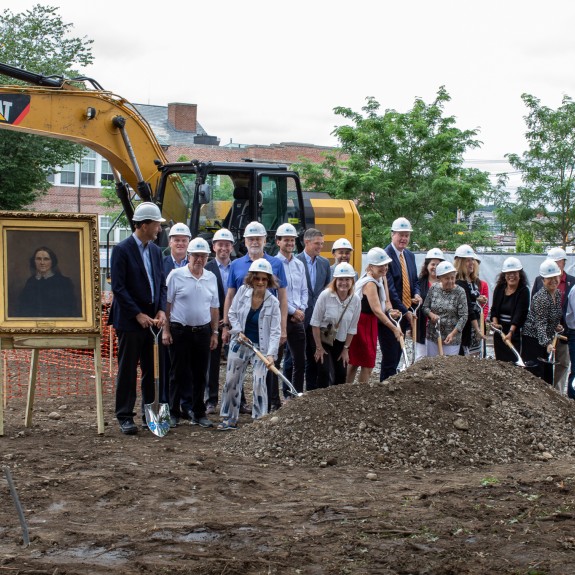 Photo of the Leland House Groundbreaking