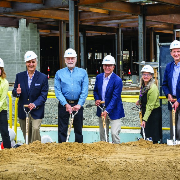 Amy Schectman and members of the board of directors at the J.J. Carroll groundbreaking ceremony