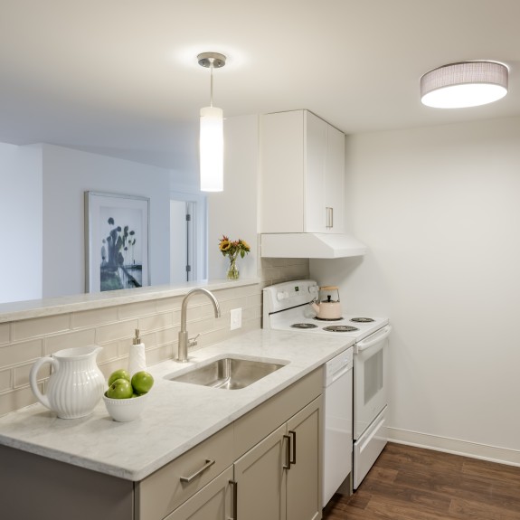 Interior photo of a Brown Family House apartment's kitchen