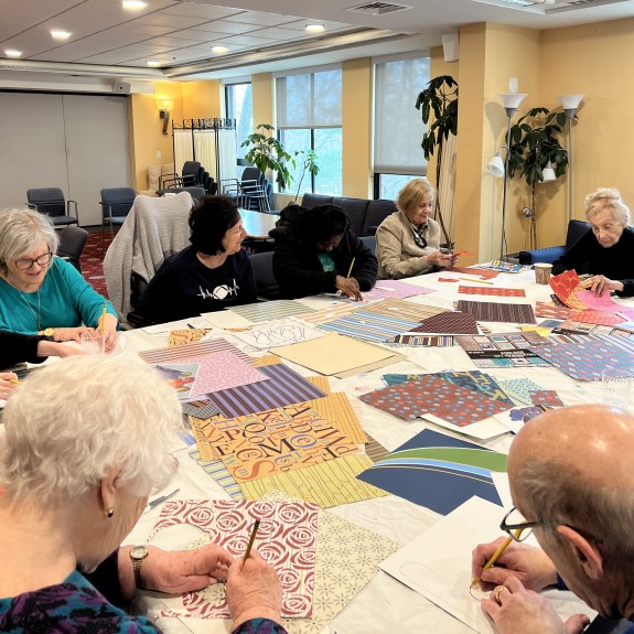 Residents connecting at a 2Life Communities event