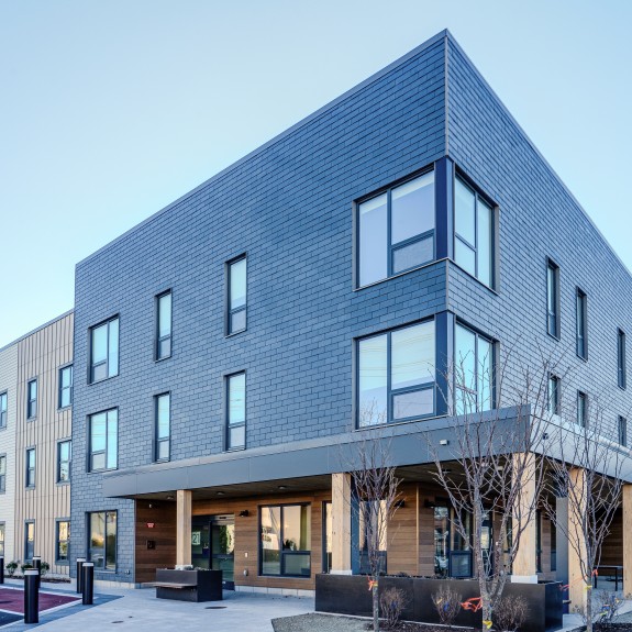 Exterior photo of Leland House in Waltham, MA
