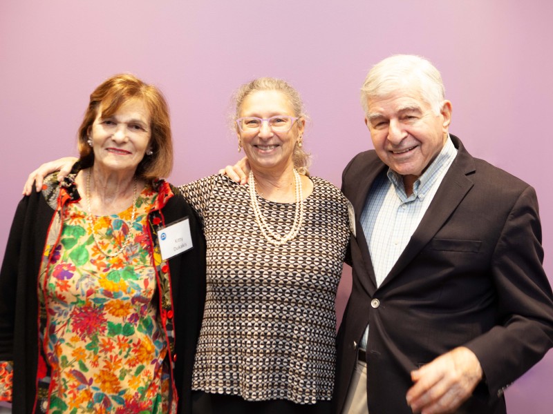 Pictured left to right: Kitty Dukakis, Amy Schectman, and Michael Dukakis