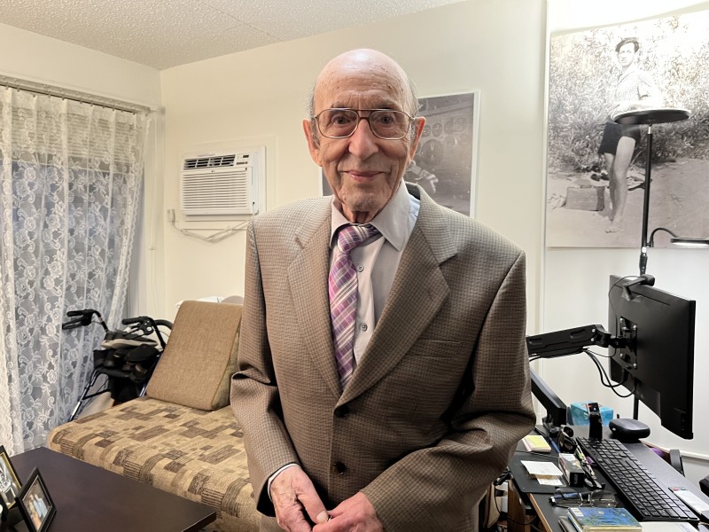 Vladimir Romanovsky inside his apartment