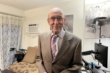 Vladimir Romanovsky inside his apartment